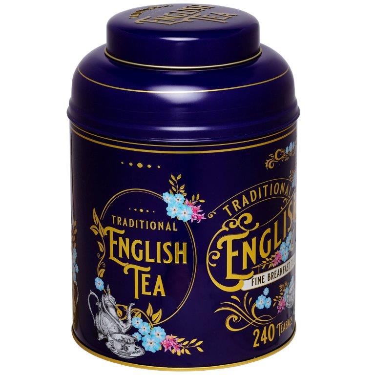 Vintage Victorian Tea Caddy - Royal Purple 240 EB Teabags