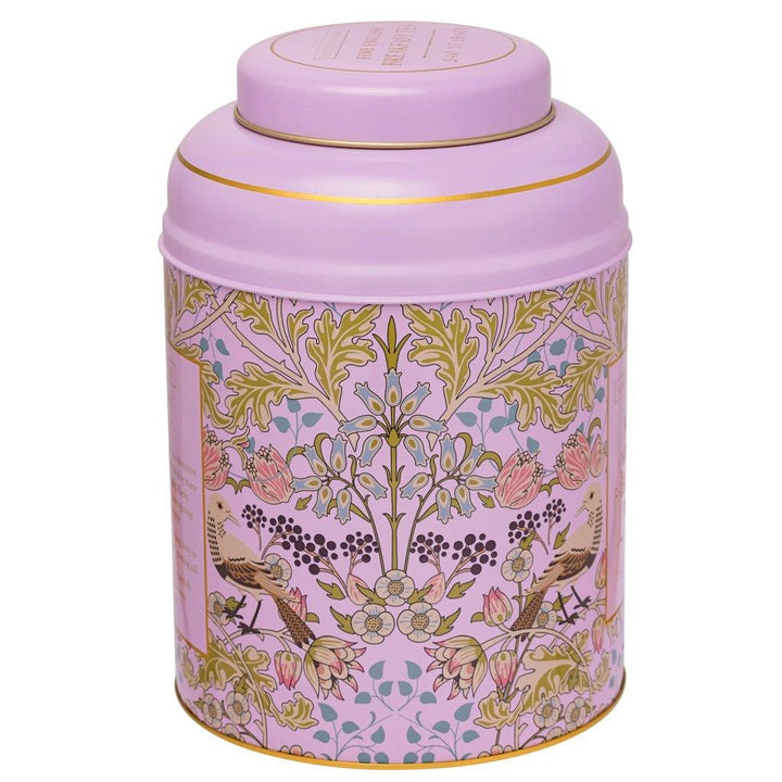 Song Thrush & Berries Tea Caddy - Pink  240 EB Teabags