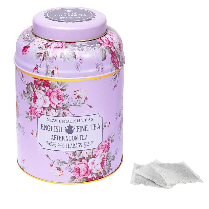 Vintage Floral Deluxe Tea Caddy - Lilac  240 EA Teabags
