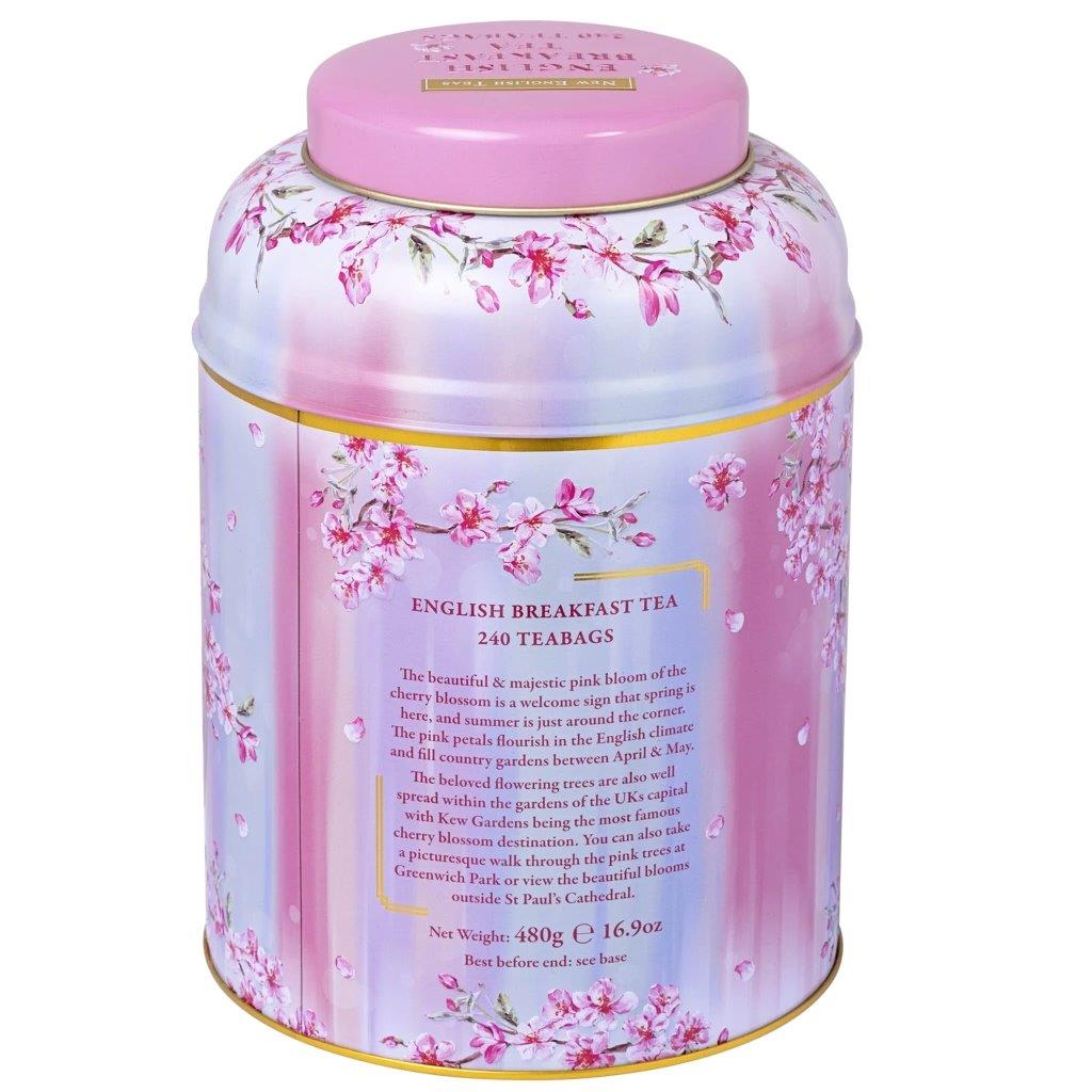 Cherry Blossom Tea Caddy - 240 EB Teabags