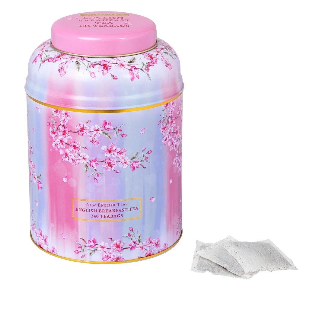 Cherry Blossom Tea Caddy - 240 EB Teabags
