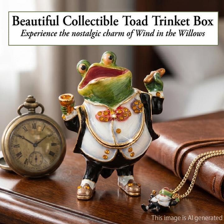 Cloisonné Collectible Win In The Willows Toad