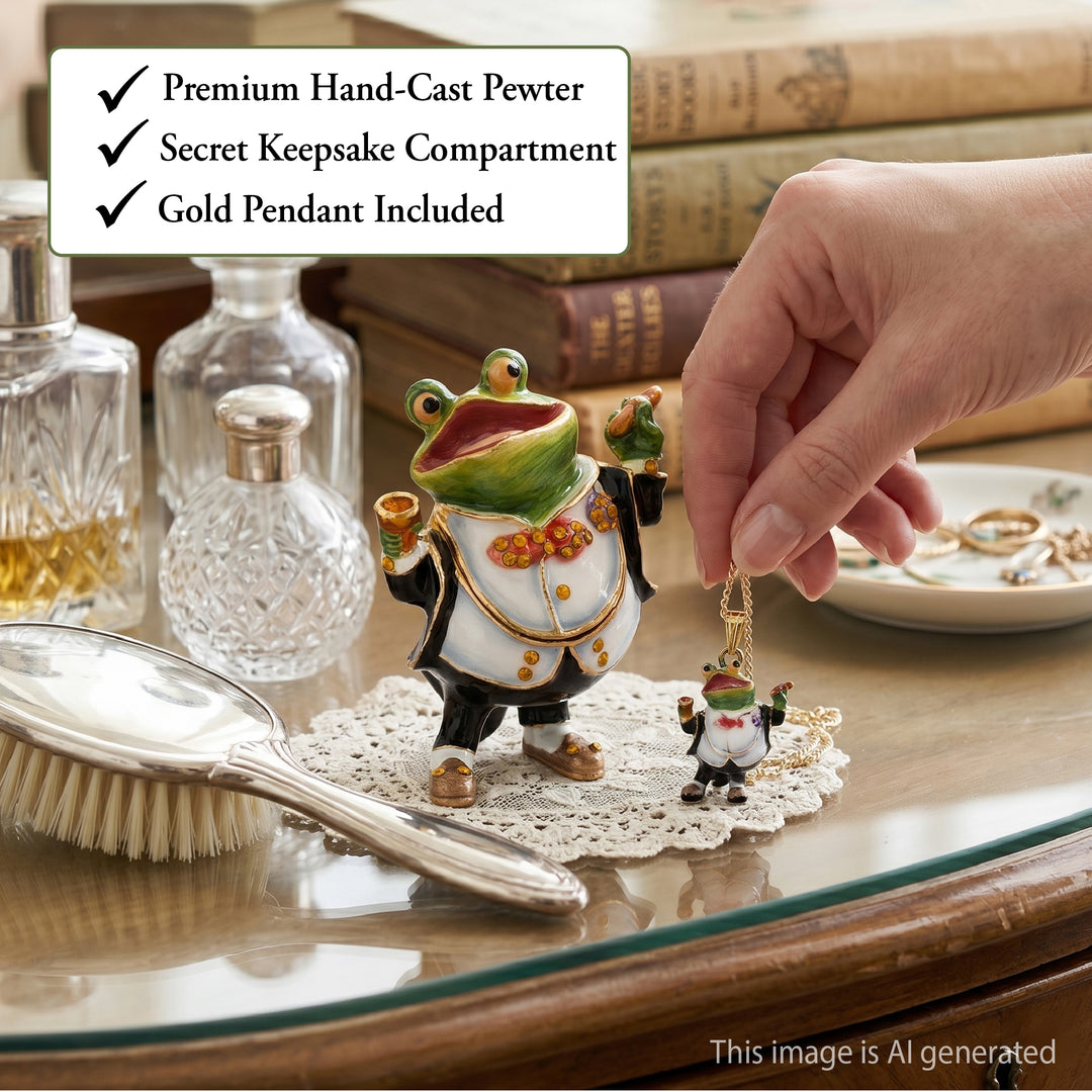 Cloisonné Collectible Win In The Willows Toad