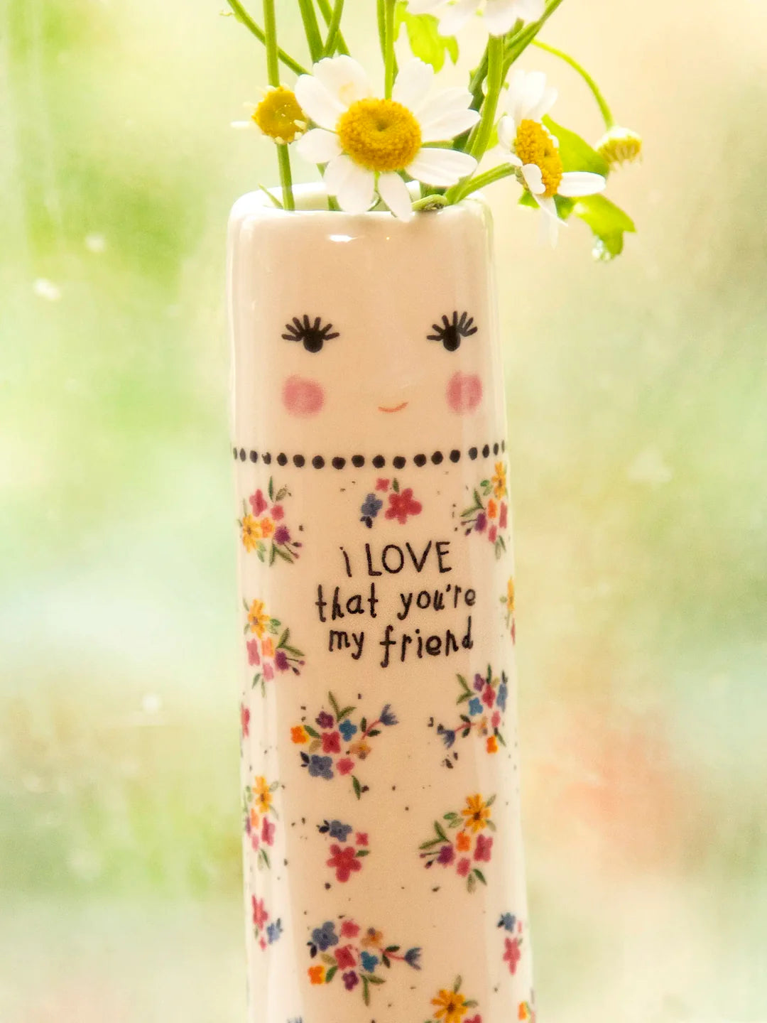 Folk Friend Bud Vase - I Love Friend