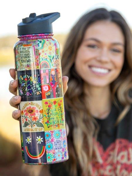 XL Water Bottle - Patchwork