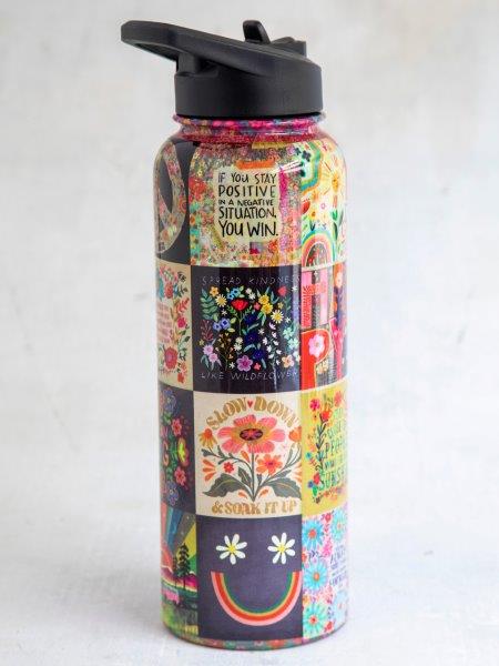XL Water Bottle - Patchwork
