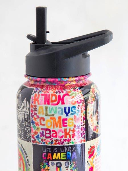XL Water Bottle - Patchwork