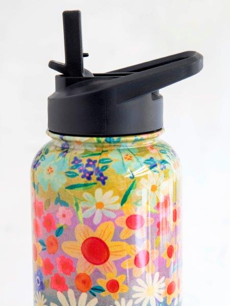 XL Water Bottle - Wildflower Border