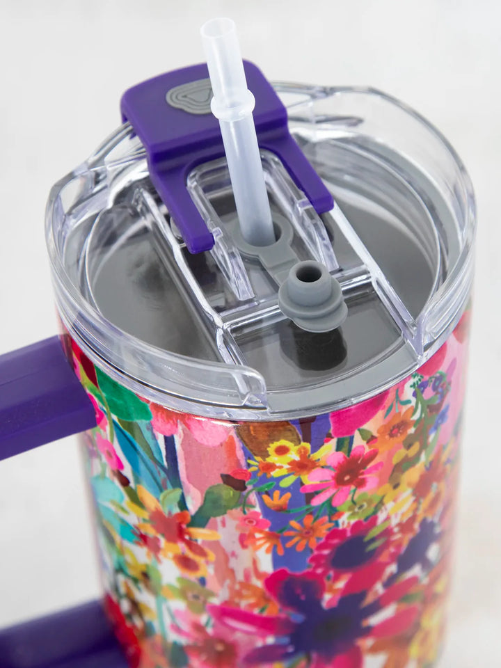 Mega 1 LTR Tumbler - Bright Floral Garden