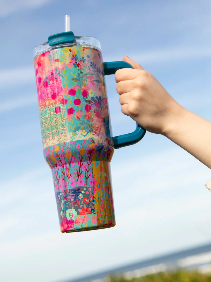 Mega 1 LTR Tumbler - Pink Watercolour