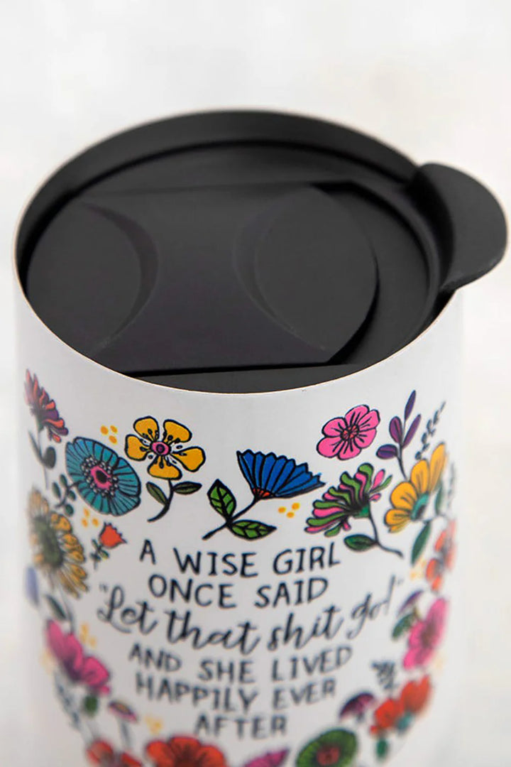 WINE TUMBLER S/S WISE GIRL ONCE SAID
