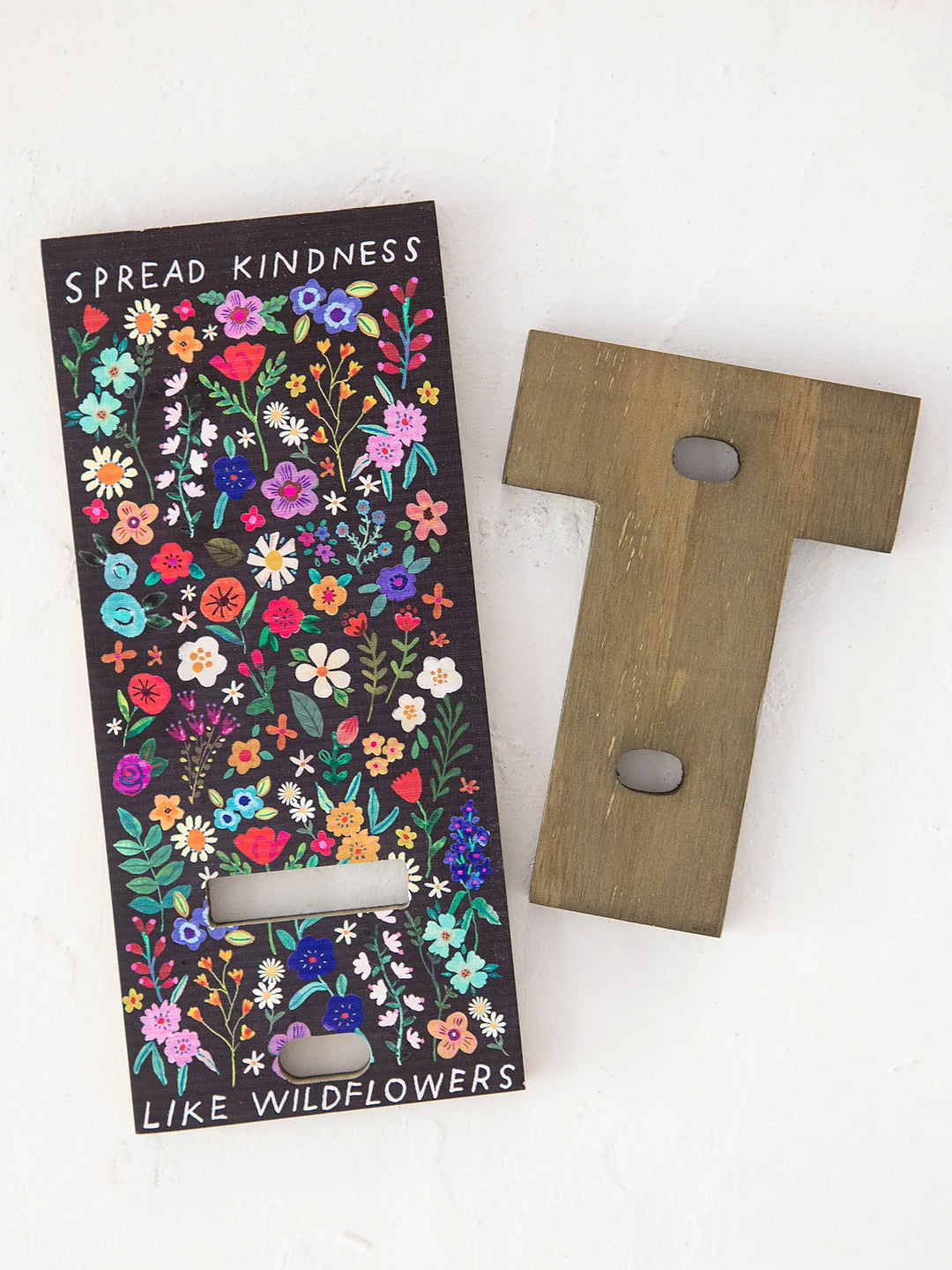 PHONE STAND WOOD SPREAD WILDFLOWERS