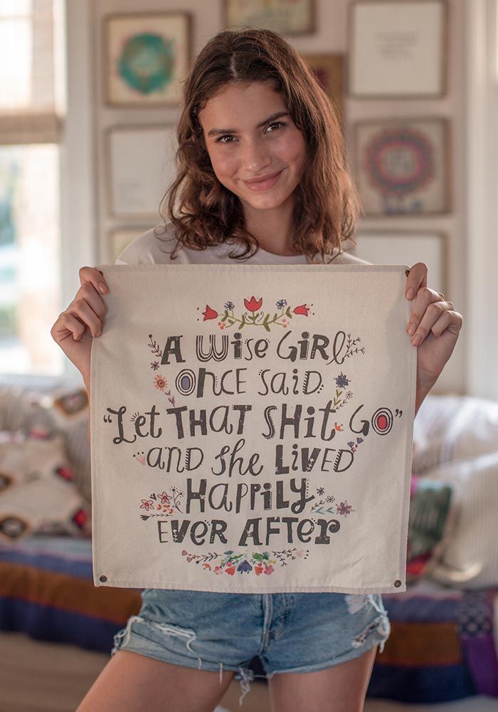 Wall Hanging A Wise Girl Once Said
