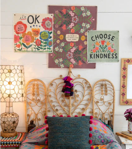 Mini Canvas Tapestry It's Ok Flower
