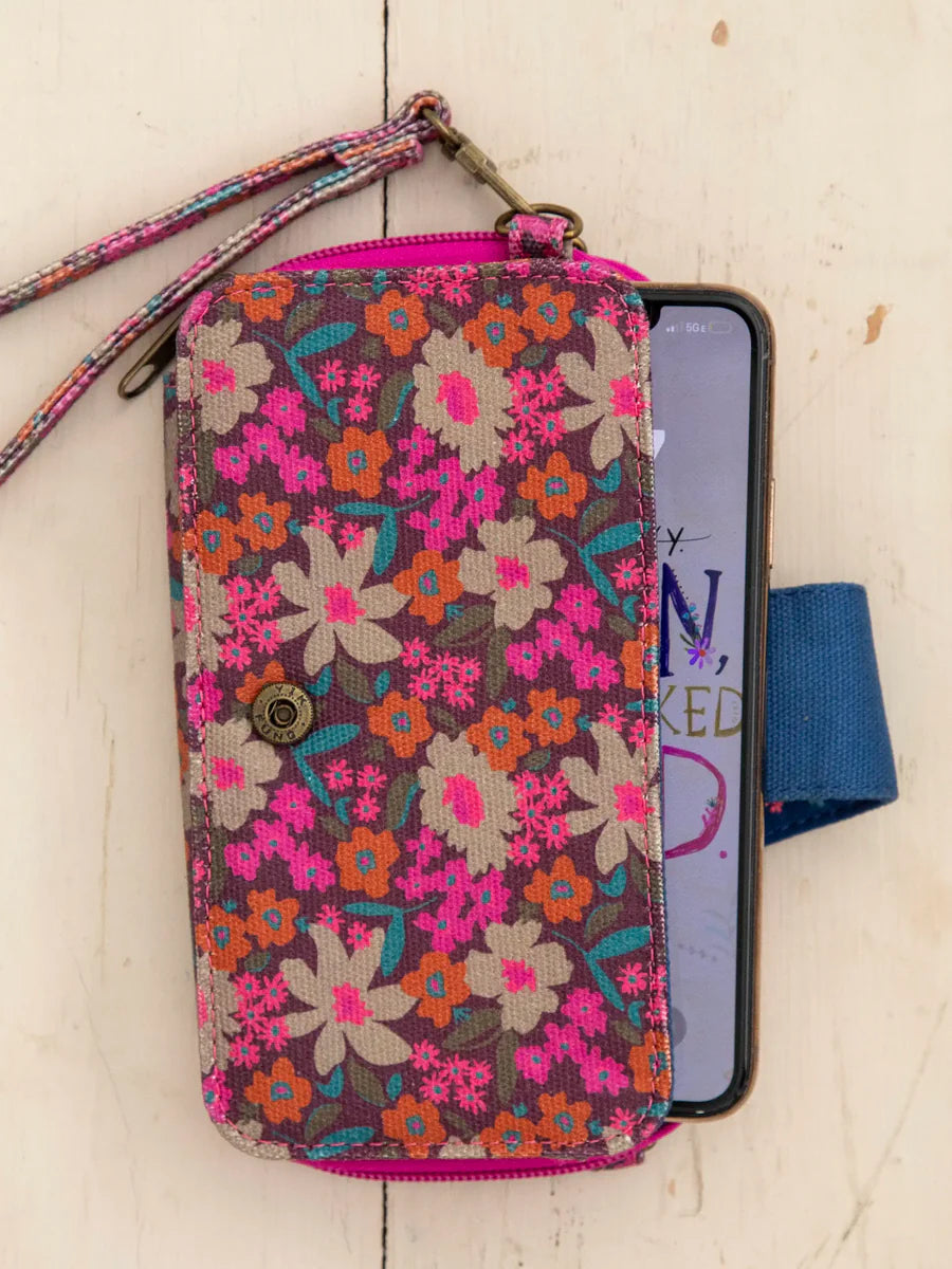 Wristlet Wallet - Plum Cream