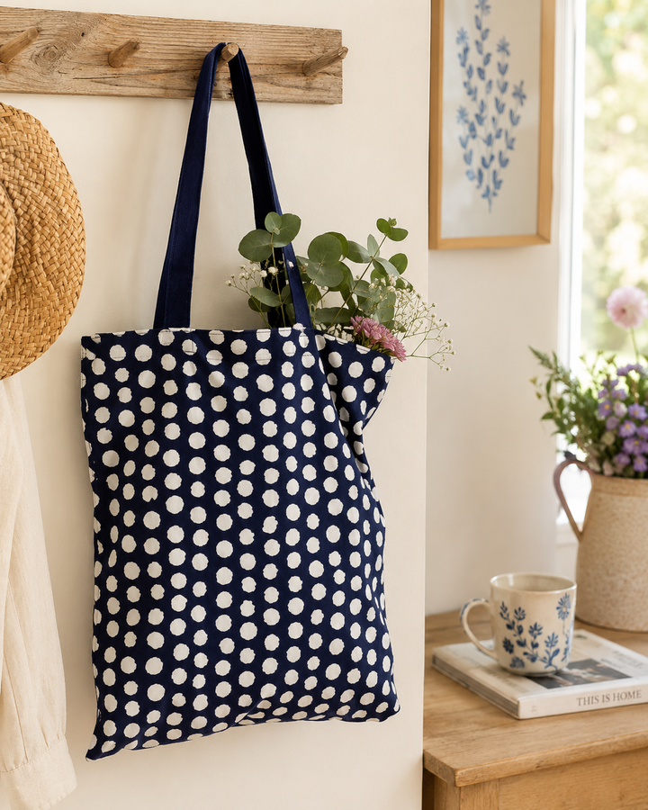 Dots Organic Cotton Tote Bag