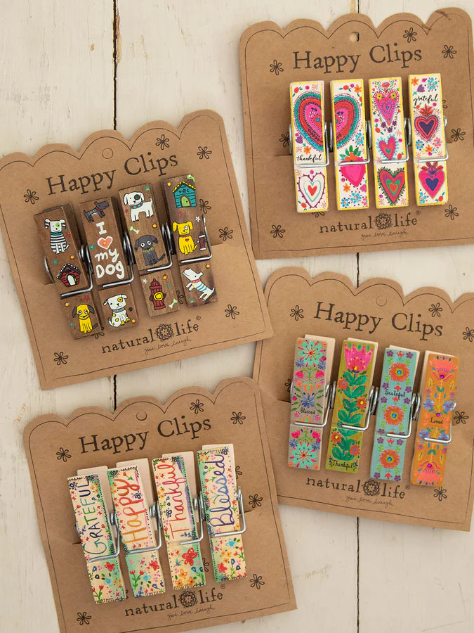 CHIP CLIP SET4 I (HEART) MY DOG