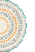 Quiche Dish Floral 22cm