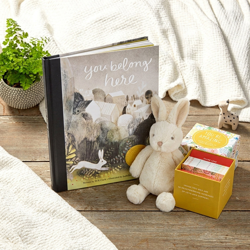 You Belong Here Bunny Encouragement Gift Set