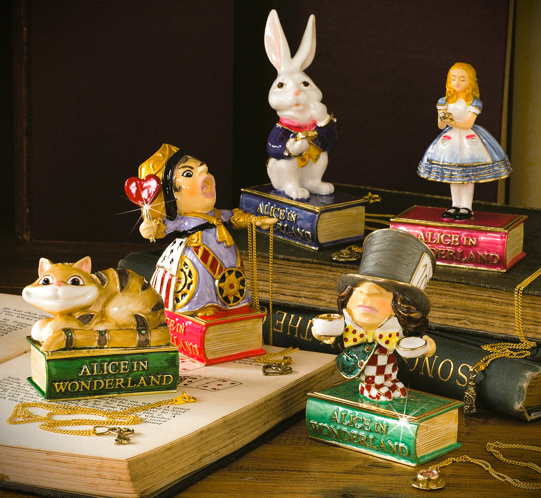 White Rabbit - Cloisonné Collectible, Alice in Wonderland