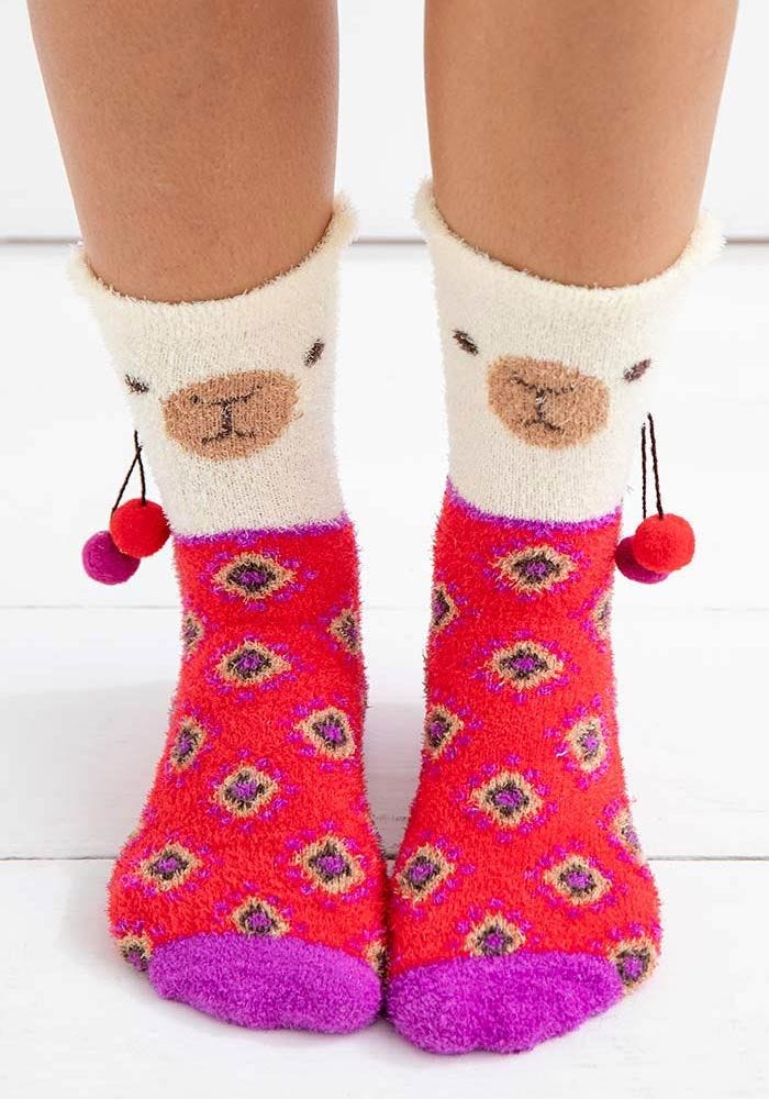 SOCKS COZY LLAMA