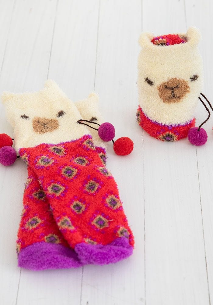 SOCKS COZY LLAMA