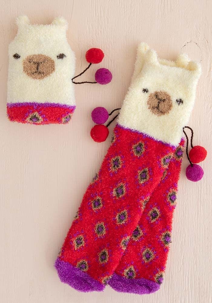 SOCKS COZY LLAMA
